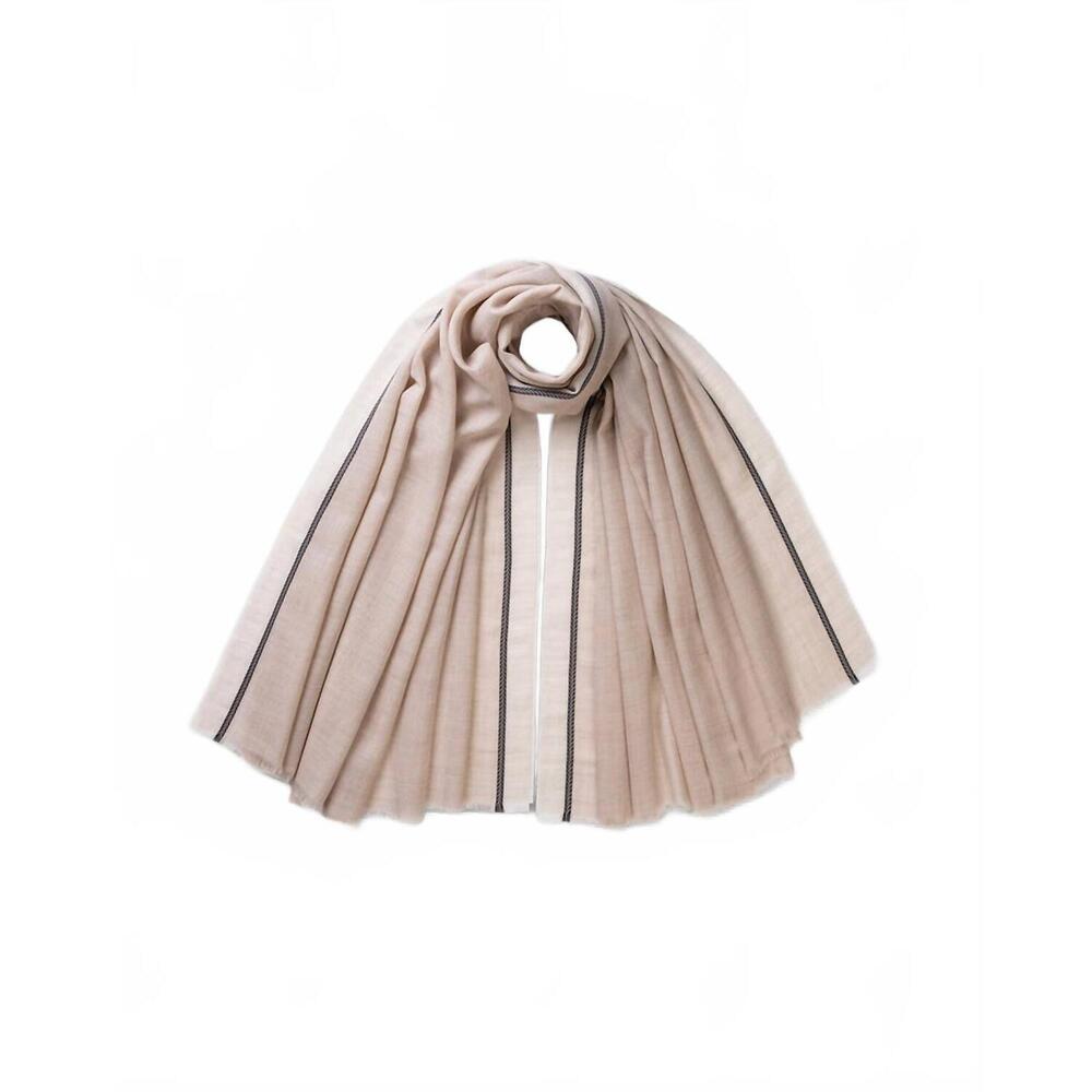 NEW JOHNSTONS OF ELGIN women's ives scarf in natural